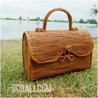 natural ata grass rattan handbag balinese full handmade